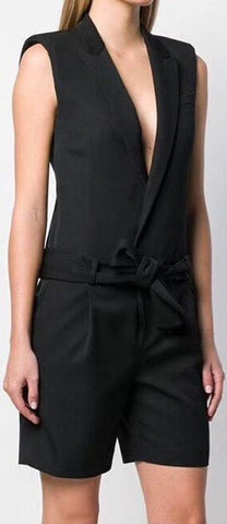Belted Vest Romper
