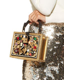 Embellished Top Handle Bag