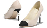 Grosgrain Calfskin Pumps