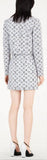 Logo Standing Collar Jacket and Skirt Set