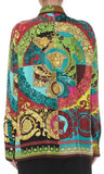 Voyage Barocco Print Silk Shirt | DESIGNER INSPIRED FASHIONS