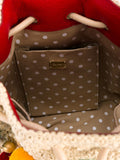 Mini Pompom Bucket Shoulder Bag