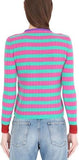 Butterfly-Embroidered Knit Sweater - Multi Colored - DESIGNER INSPIRED FASHIONS