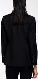 Double-Breasted Pinstripe Blazer - DESIGNER INSPIRED FASHIONS