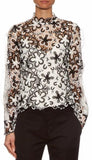 Lace Blouse with Ruffles - DESIGNER INSPIRED FASHIONS