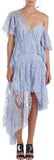 'Seer Pentacle' Lace Dress in Blue - DESIGNER INSPIRED FASHIONS