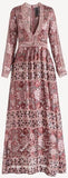 'Juliet' Maxi Dress in Maroon - DESIGNER INSPIRED FASHIONS
