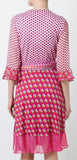 'Nieves' Printed Wrap Dress - DESIGNER INSPIRED FASHIONS