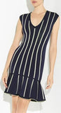 Striped Mini Bandage Dress - DESIGNER INSPIRED FASHIONS