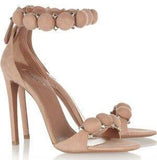 'Bomb' Studded Suede Sandals in Beige or Black - DESIGNER INSPIRED FASHIONS