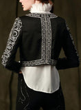 Embroidered Cropped Bolero Style Jacket in Black - DESIGNER INSPIRED FASHIONS
