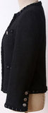 Black Woven Tweed Jacket