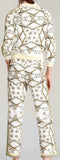 Printed Jacket & Cropped Pant Set - Black or White