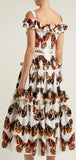 Butterfly-Print Poplin Dress *Extended Sizes*