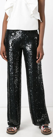 Black Sequin Trousers