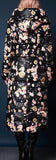 Coin & Floral Print Duck Down Long Thick Coat - DESIGNER INSPIRED FASHIONS