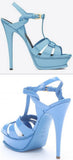 Tribute Patent Sandal-Light Blue - DESIGNER INSPIRED FASHIONS