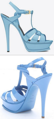 Tribute Patent Sandal-Light Blue - DESIGNER INSPIRED FASHIONS