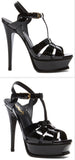 Tribute Patent Sandal-Black - DESIGNER INSPIRED FASHIONS