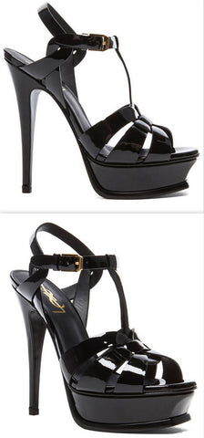 Tribute Patent Sandal-Black - DESIGNER INSPIRED FASHIONS
