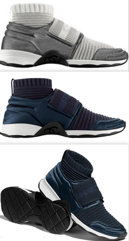 Stretch Trainer Sneakers - Grey or Blue