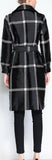 Pearl Beaded Plaid Coat
