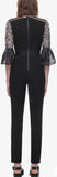 Bell-Sleeve Guipure Lace Jumpsuit - DESIGNER INSPIRED FASHIONS