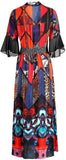 Multi Colored Silk Beach Dress