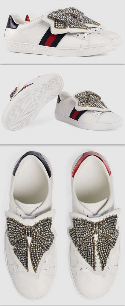 Embellished Bows, Ace Sneakers