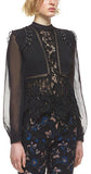 Lace Detail Top in Black - DESIGNER INSPIRED FASHIONS