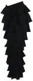 Black Ruffle Tiered Pants - DESIGNER INSPIRED FASHIONS
