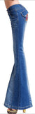 Embroidered Whisker Flared Jeans - DESIGNER INSPIRED FASHIONS