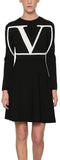 Vlogo Intarsia Viscose-Blend Knit Dress | DESIGNER INSPIRED FASHIONS