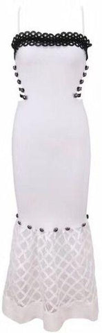 Open Side Loop Midi Length Dress