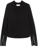 Crystal Embellished Sweater, Black