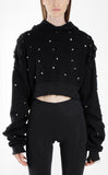 Embellished Hooded Sweatshirt