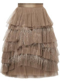 Tiered Tulle and Feather Skirt