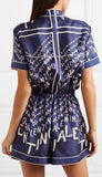 Logo Printed Playsuit
