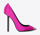 Tower 110 Satin Pumps, Fuschsia