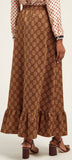 GG-Print High-Rise Maxi Skirt | DESIGNER INSPIRED FASHIONS