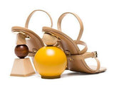 Bahia Leather Sandals - Beige or Black