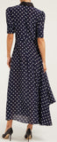 Polka Dot Print Midi Dress