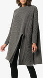 Asymmetric Cable Knit Jumper