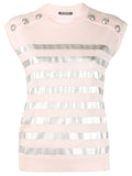 Stripe Knitted Top, Pink