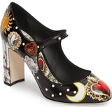 Button Card Print Mary Jane Pumps