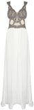 Bead-Embellished Mesh Paneled Gown | DESIGNER INSPIRED FASHIONS