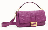 Baguette Large Leather Bag - Pale Yellow, Pale Blue, Purple | DESIGNER INSPIRED FASHIONS