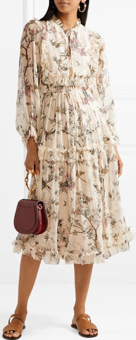 Floral Maples Frill Dress