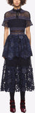 3d Floral Mesh Panelled Dress