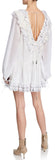 Romantic Mini Dress with Stud Embellishments